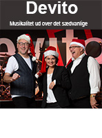 Devito som trio med sangerinde til julebal består af Jann Guldhammer, Kim Karmark og Luise Hviid